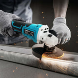Traderight 21V Cordless Angle Grinder Kit 2 Batteries - Rear View