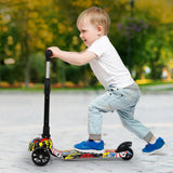 Bopeep Foldable Kids Scooter LED Music Blue - Close-Up Angle