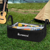Slimbridge 3PCS Camping Canvas Storage Black - Rear View