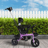 BoPeep Kids Tricycle Ride On Trike Toddler Purple - Rear View