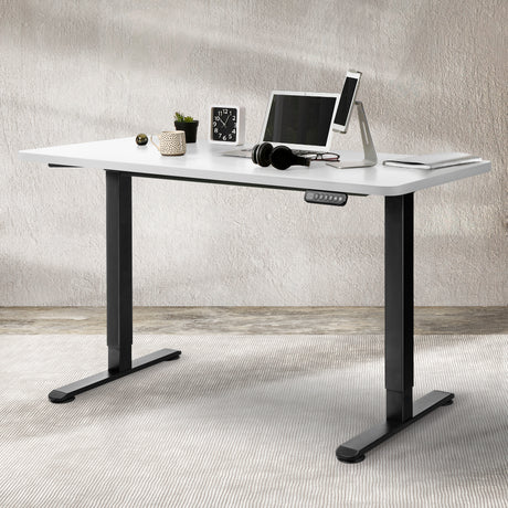 Levede Desktop For Motorised Adjustable Black 140X70CM White-2018816898417954822