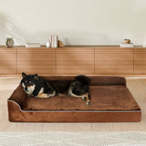 Pawz Orthopedic Dog Bed L Coffee - Rear View