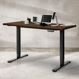 Levede Desktop For Motorised Adjustable Black 140X70CM Walnut-2018816895993647110