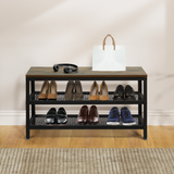 Levede 3-Tier Shoe Rack Bench Storage Cabinet 73cm-2006733143813525510