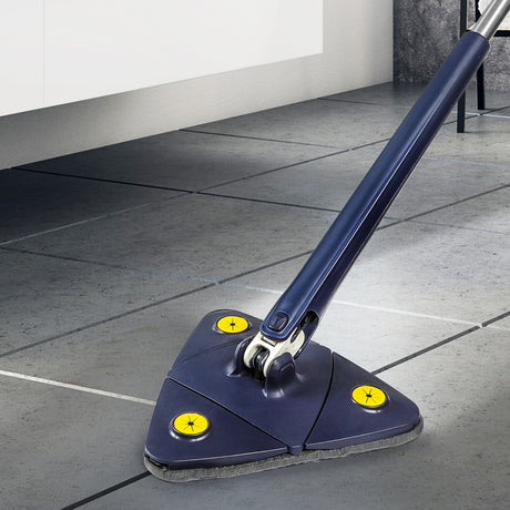 Cleanflo Cleaning Mop Dry Wet Triangle Blue-2018816663532736518