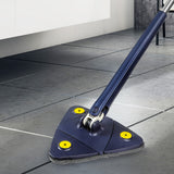 Cleanflo Cleaning Mop Dry Wet Triangle Blue - Rear View
