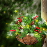 Santaco Christmas Hanging Basket Ornaments 25CM - Rear View