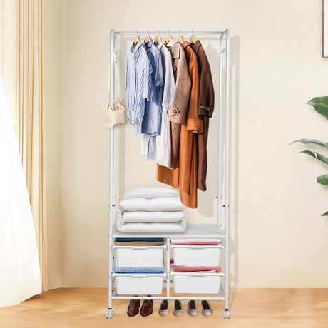 Levede 63CM Clothes Rack Stand Heavy Duty Hanging-1954802470521802758