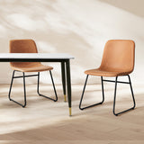 Levede 4x Dining Chairs Kitchen Table - Rear View