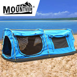 Mountview King Single Swag Camping Swags Blue - Rear View