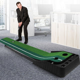Centra Golf Putting Mat 250cmx40cm Portable - Rear View