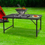 Levede Grill Table BBQ Camping Tables Large - Rear View