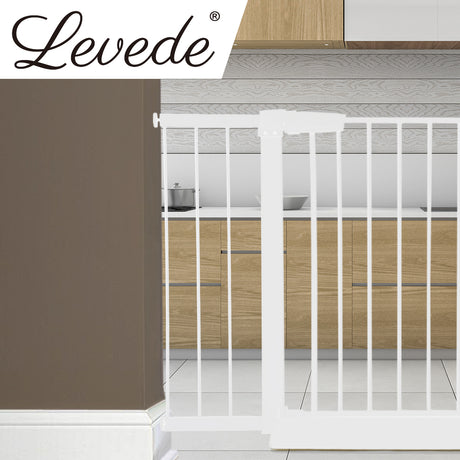 Levede Baby Safety Gate Adjustable Pet White 20cm Extension-1954802908025458694