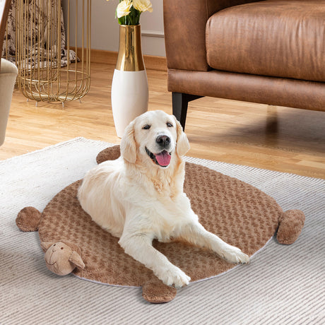 PaWz Pet Bed Cat Calming Beds Dog Squeaky L Tan Large-2018816674140131334