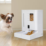 Pawz 2-in-1 Automatic Pet Cat Dog Feeder Water Set - Rear View