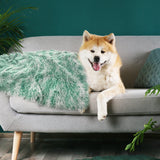 PaWz Dog Blanket Pet Cat Mat Puppy Warm Teal - Rear View