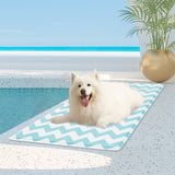 Pawz Pet Cooling Mat L Blue - Rear View
