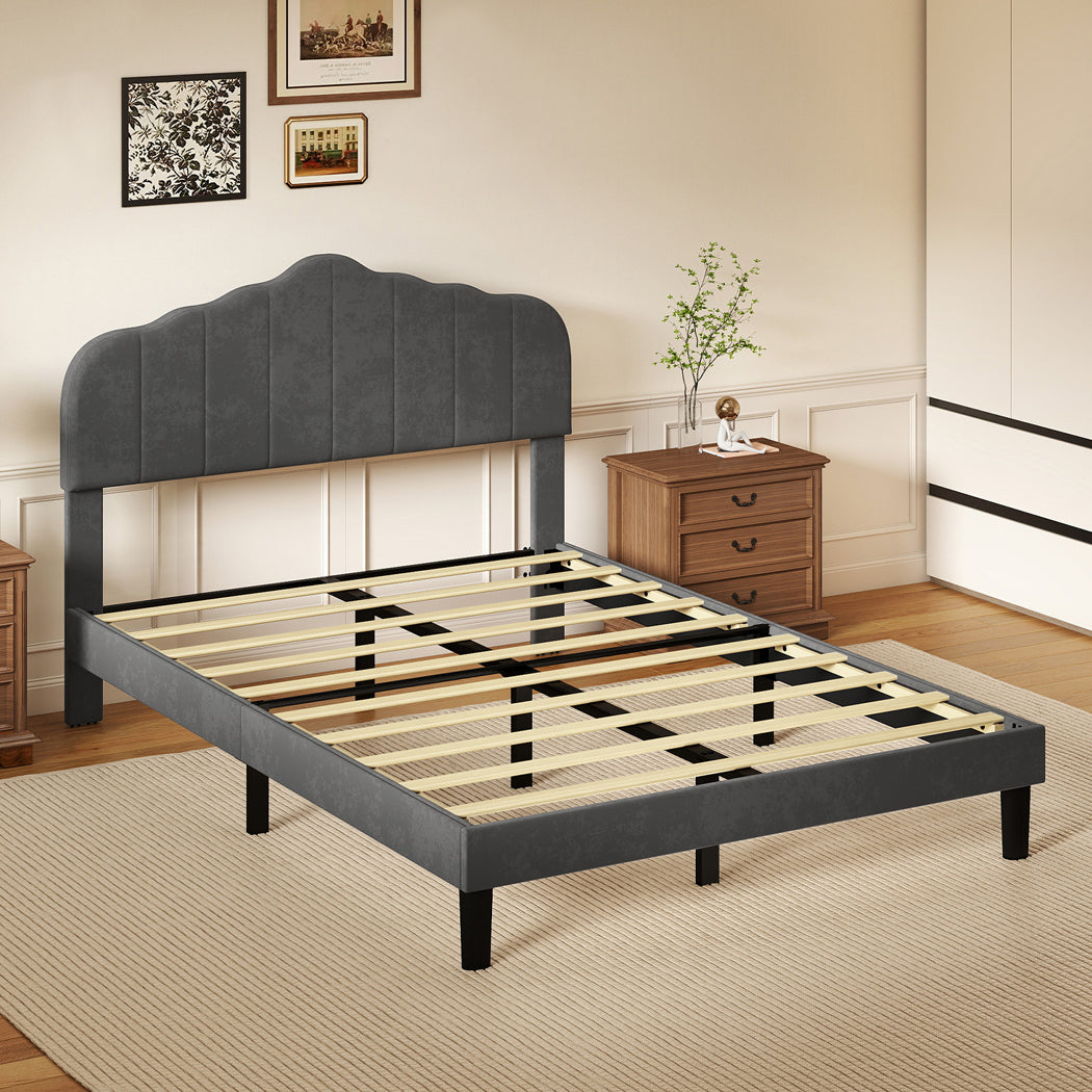 Levede Bed Frame Upholstered Platform Mattress Base Double-2011971106843529222