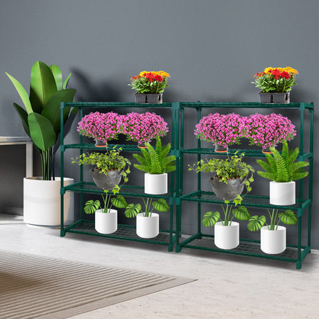 Levede 2x 4 Tier Plant Stand Shelves-1954802659991097350