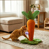 Pawz Cat Scratching Post Cute Carrot Scratching Post - Rear View