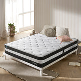 Dreamz Single Cooling Mattress 5 Zone 25cm - Rear View