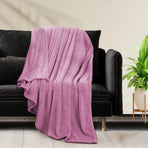 DreamZ 320GSM 220x240cm Ultra Soft Mink Pink Queen-2018816644272492550