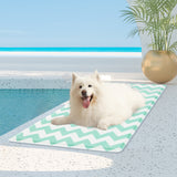 Pawz Pet Cooling Mat L Green - Rear View