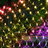 320LED Fairy Lights Net Mesh Curtain Multi-Coloured-2018816709837852678