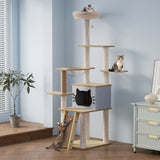 Pawz Cat Tree Tower Large Scratcher Condo House 160cm - Rear View