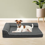 Pawz Orthopedic Dog Bed M Grey - Rear View