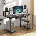 Levede Office Gaming Computer Desk Black-2006732839537741830