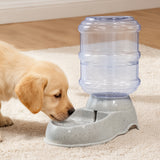 Pawz Automatic Pet Feeder Water Dispenser 3.5L Grey - Rear View