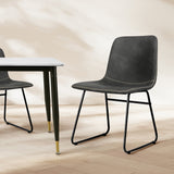 Levede 6x Dining Chairs Kitchen Table - Rear View