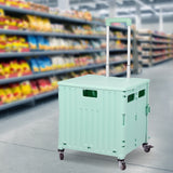 Folding Shopping Trolley Cart Portable Green-2006733034371551238