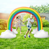 Inflatable Sprinkler Arch Rainbow Water - Rear View