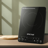 SPECTOR Electric Induction Cooktop Portable - Rear View