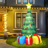 Santaco Inflatable LED Christmas Tree with Music 240CM - Rear View