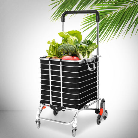 Mountview Foldable Shopping Cart Trolley-2006733176868835334