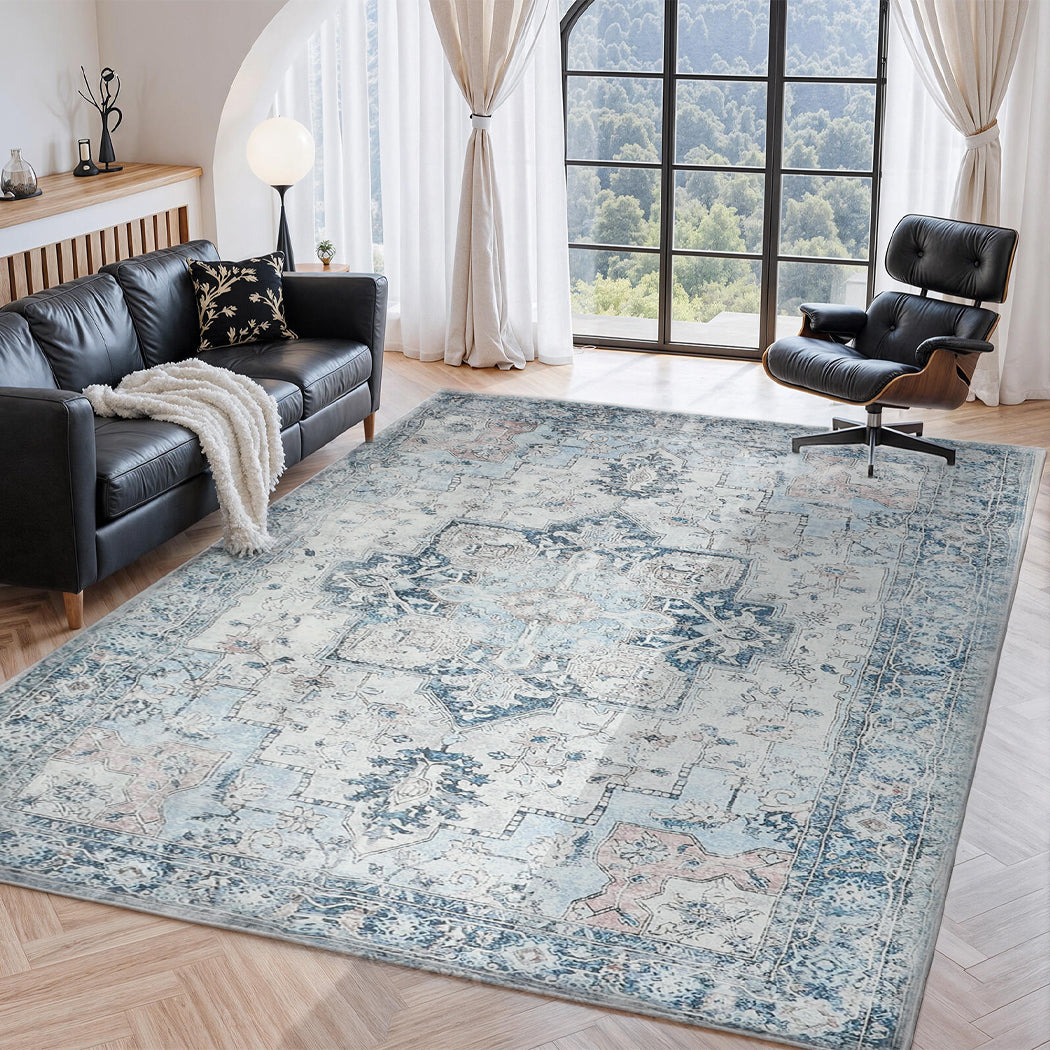 Marlow Floor Rug Vintage Polyester Washable Area Rugs-2011971110949752838
