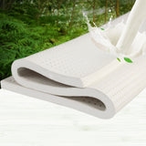 DreamZ Latex Mattress Topper King Natural - Rear View