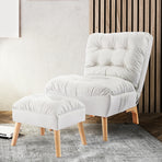 Levede Sofa Ottoman Set Accent Recliner-2006733303541010438
