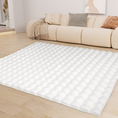 Marlow Area rug large Shaggy Faux Rabbit Fur 120x160CM-1954802472174358534