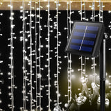 52M 500LED String Solar Powered Fairy - Rear View