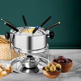Toque Classic Fondue Set 12pcs Stainless - Rear View