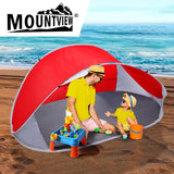 Mountview Pop Up Tent Camping Beach Red - Rear View