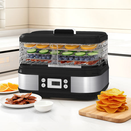 Spector 5 Trays Stainless Steel Food Dehydrator Dryer-2006733422189481990