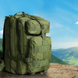 Slimbridge 40L Military Tactical Backpack Army green - Rear View