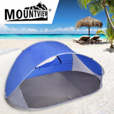 Mountview Pop Up Tent Camping Beach Blue - Rear View