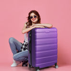 Slimbridge 28" Luggage Case Suitcase Purple 28 inch-2006733065992409094