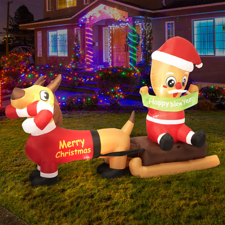 Santaco Christmas Inflatable 2.1M Xmas-2006733315347976198